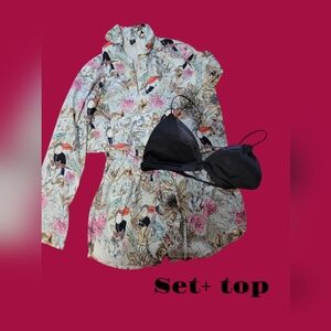 Set + top black  Size S